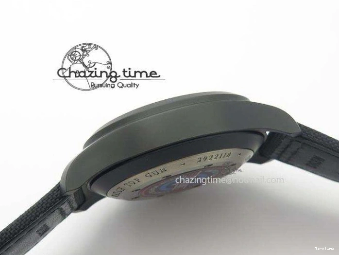 MIROTIME 0412 EasyCare Pilot Chrono IW388001 Real Ceramic ZF 1:1 Best Edition On Black Nylon Strap A 7279